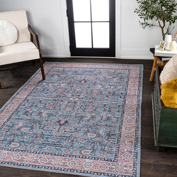 Kemer All-over Persian Washable Area Rug